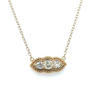 Yellow Gold Diamond Necklace