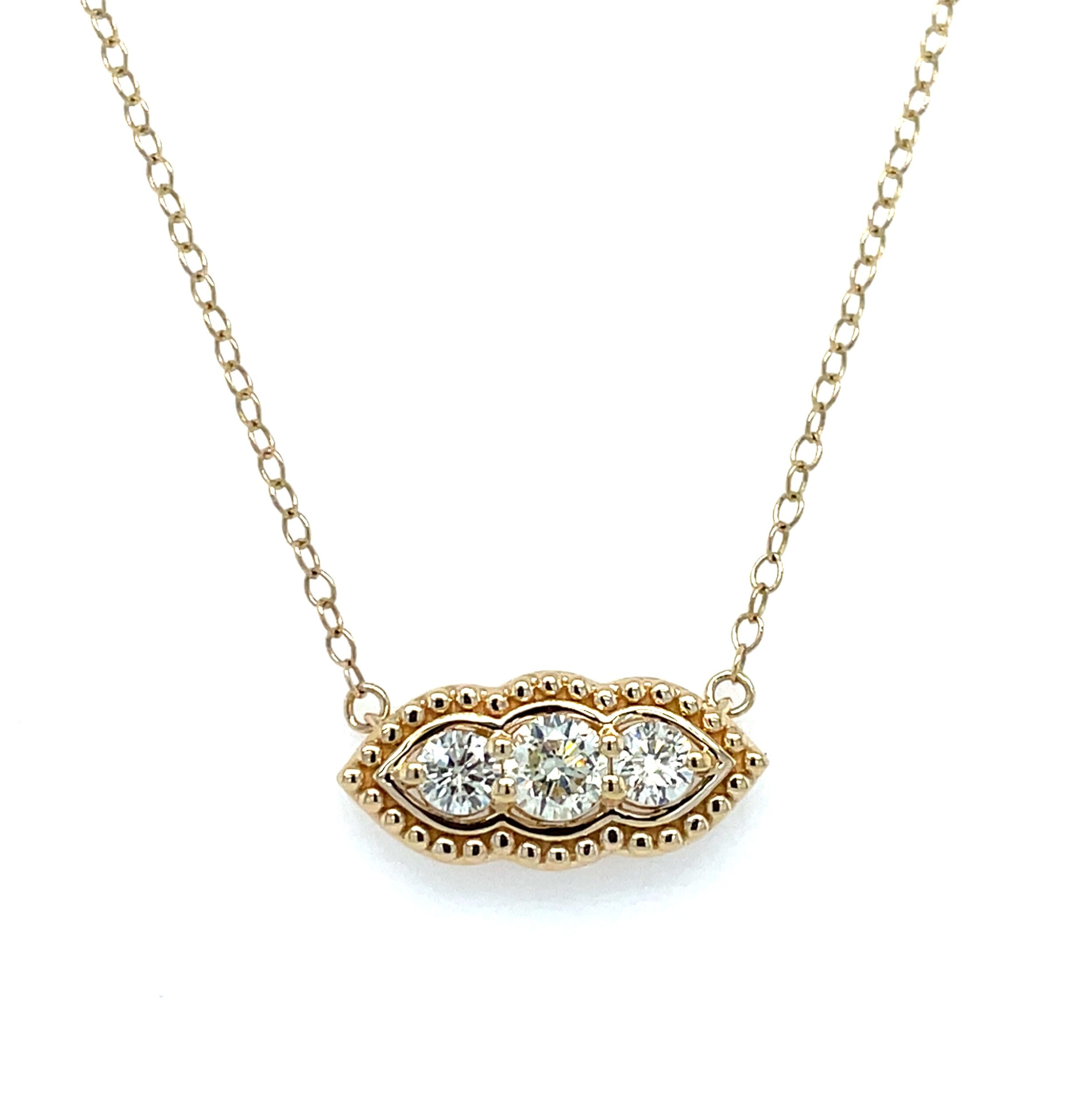 Yellow Gold Diamond Necklace