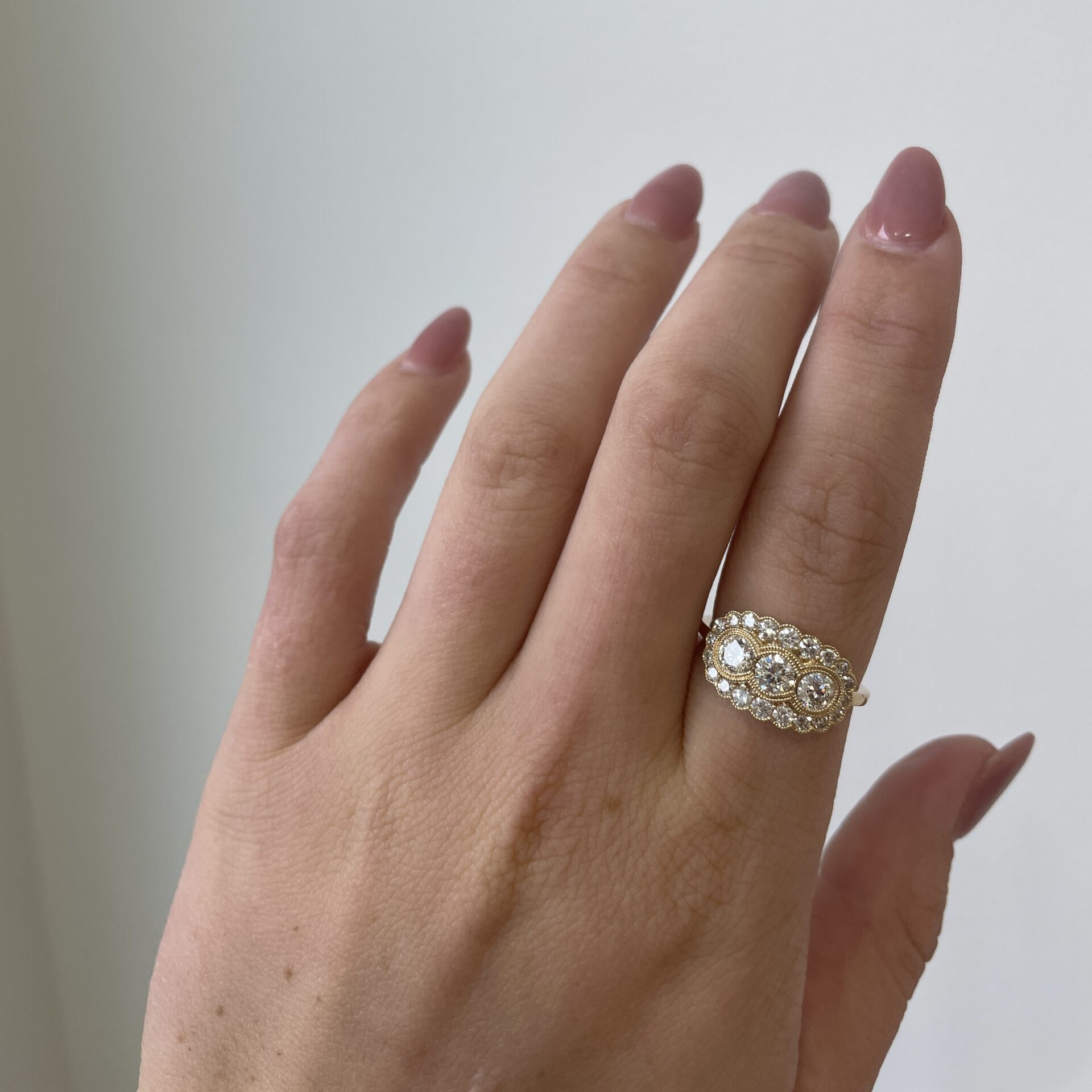 Yellow Gold Diamond Fashion Ring