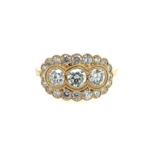 Yellow Gold Diamond Fashion Ring