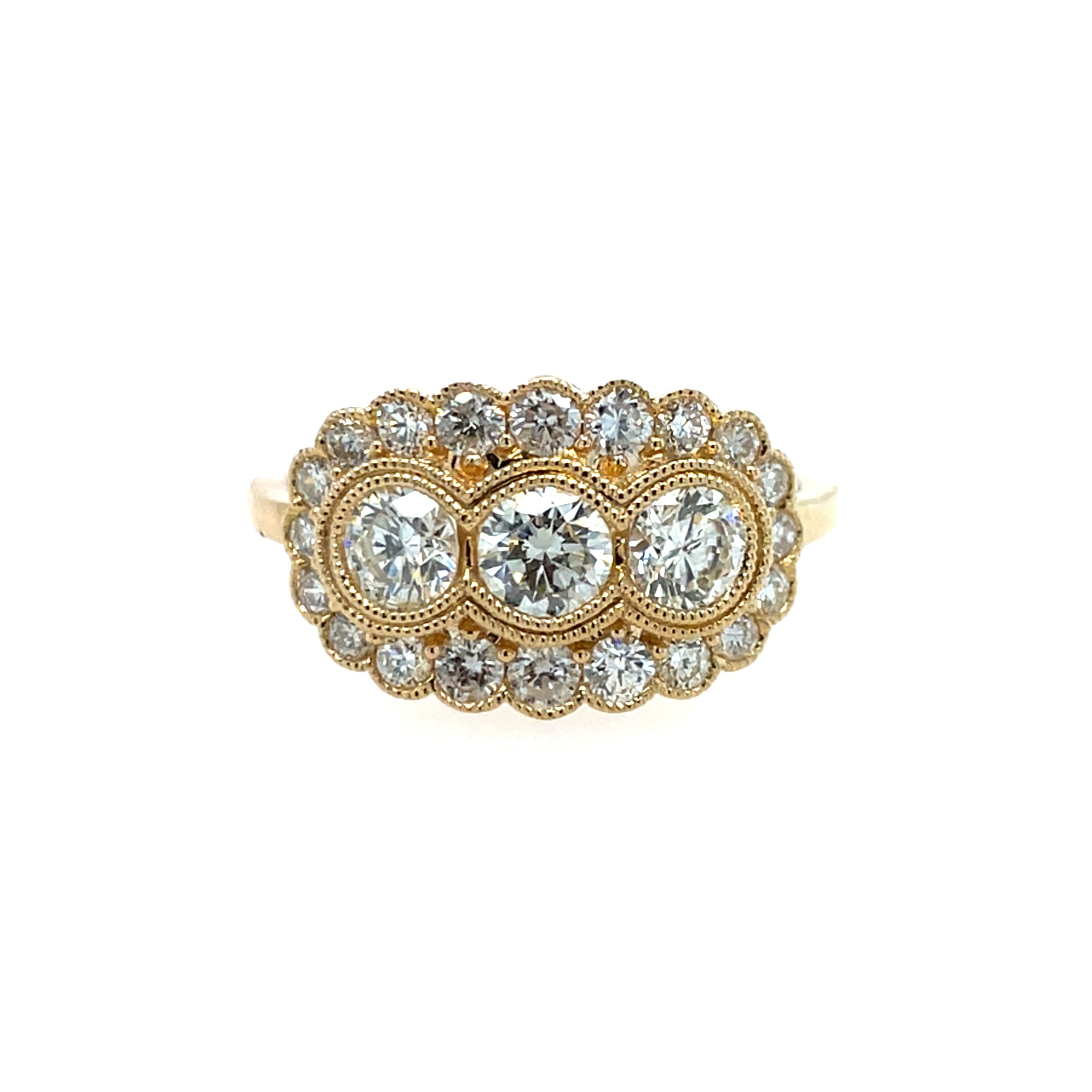 Yellow Gold Diamond Fashion Ring