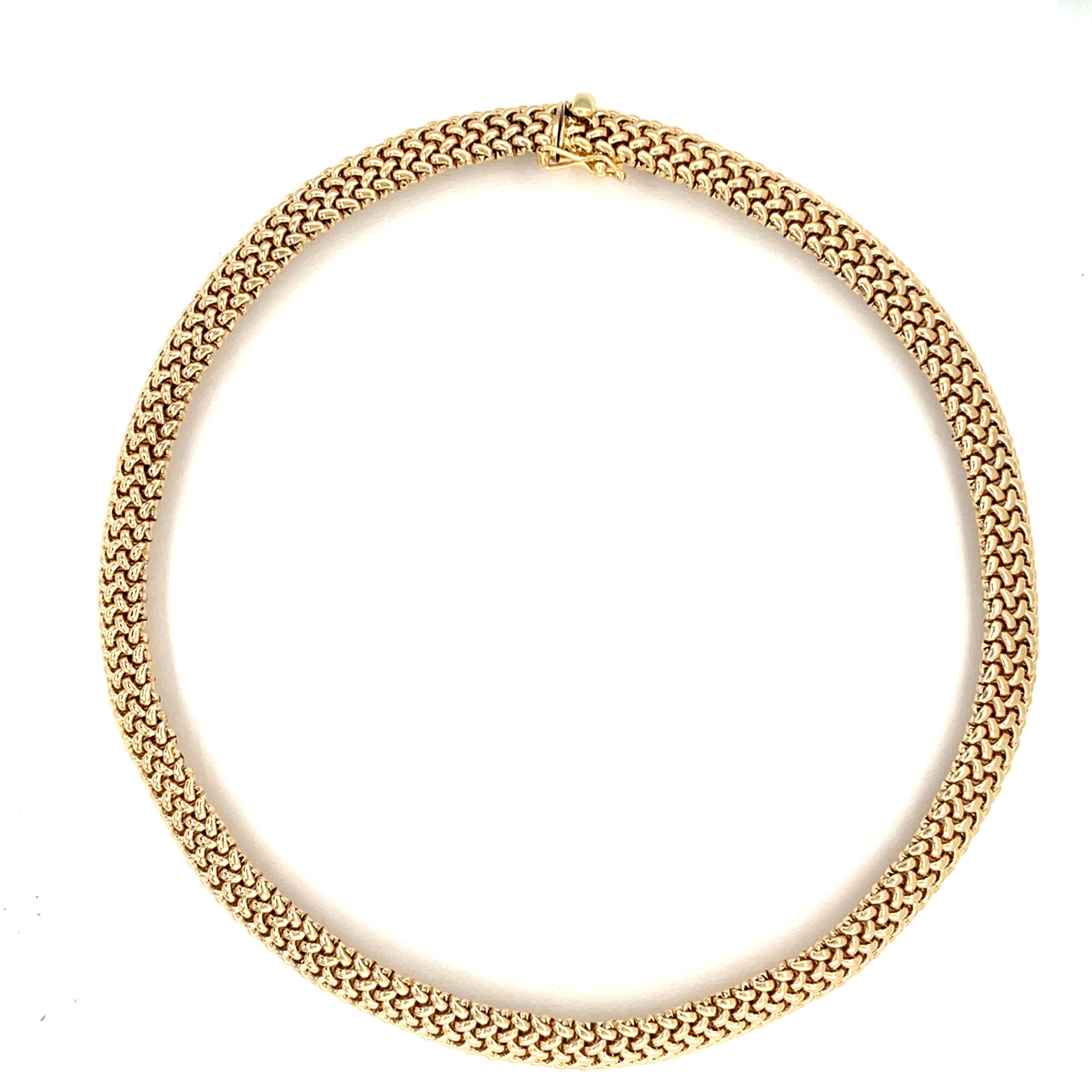 Estate: Yellow Gold Woven Choker