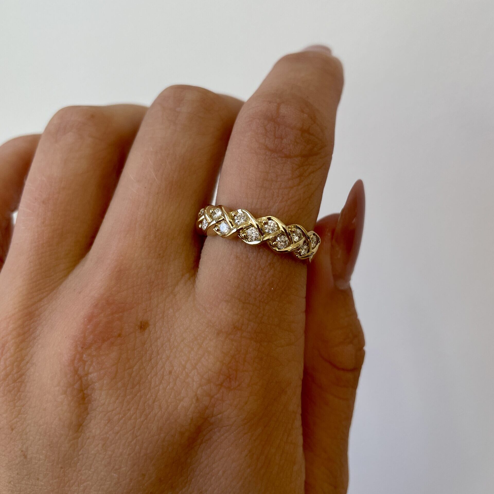 Yellow Gold Diamond Fashion Band