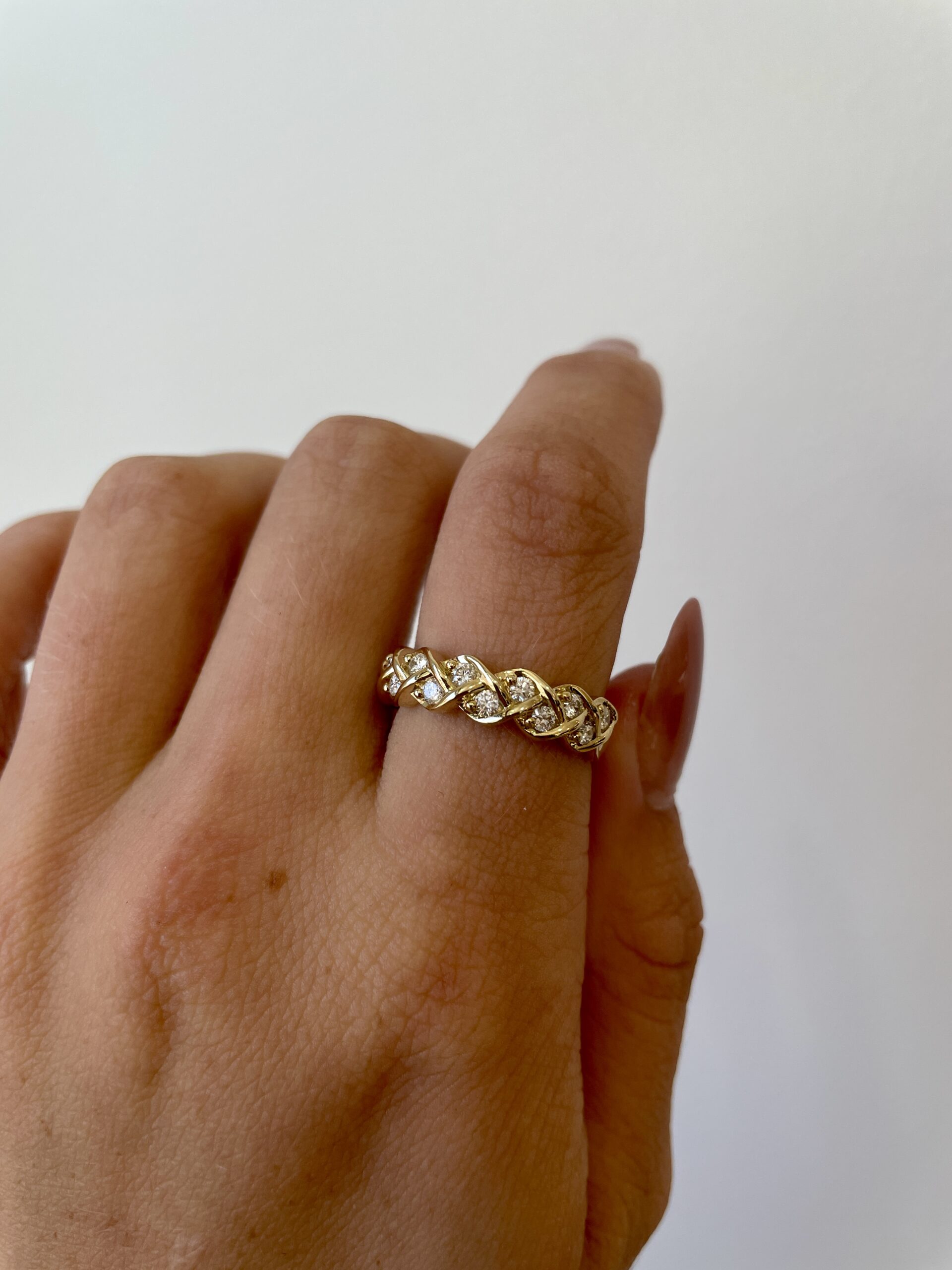 Yellow Gold Diamond Fashion Band