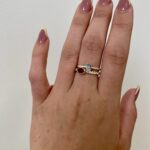 Yellow Gold Bezel-Set Ruby and Diamond Ring