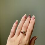 Yellow Gold Bezel-Set Ruby and Diamond Ring