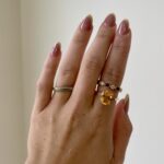 Yellow Gold Bezel-Set Ruby and Diamond Band