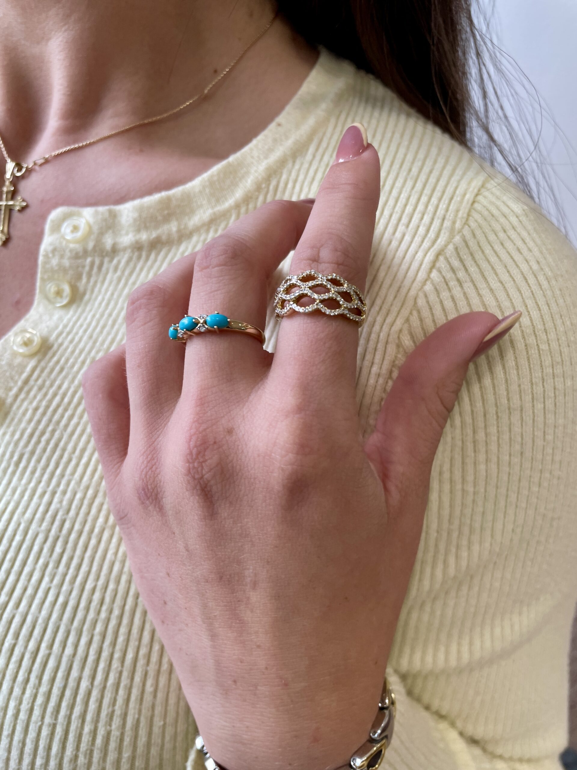 Yellow Gold Diamond Fashion Band