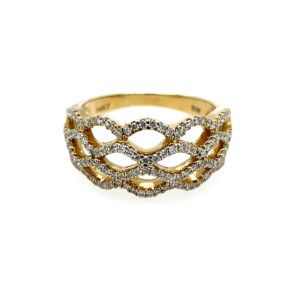 Yellow Gold Diamond Fashion Band