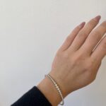 White Gold Graduated Diamond Bangle Bracelet