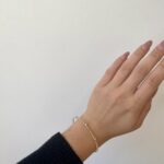 Two-Tone Gold Flexible Bangle Bracelet with Diamonds