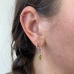 Yellow Gold Peridot Earrings