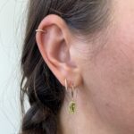 Yellow Gold Peridot Earrings
