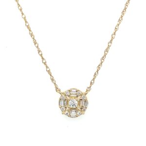 Yellow Gold Diamond Necklace
