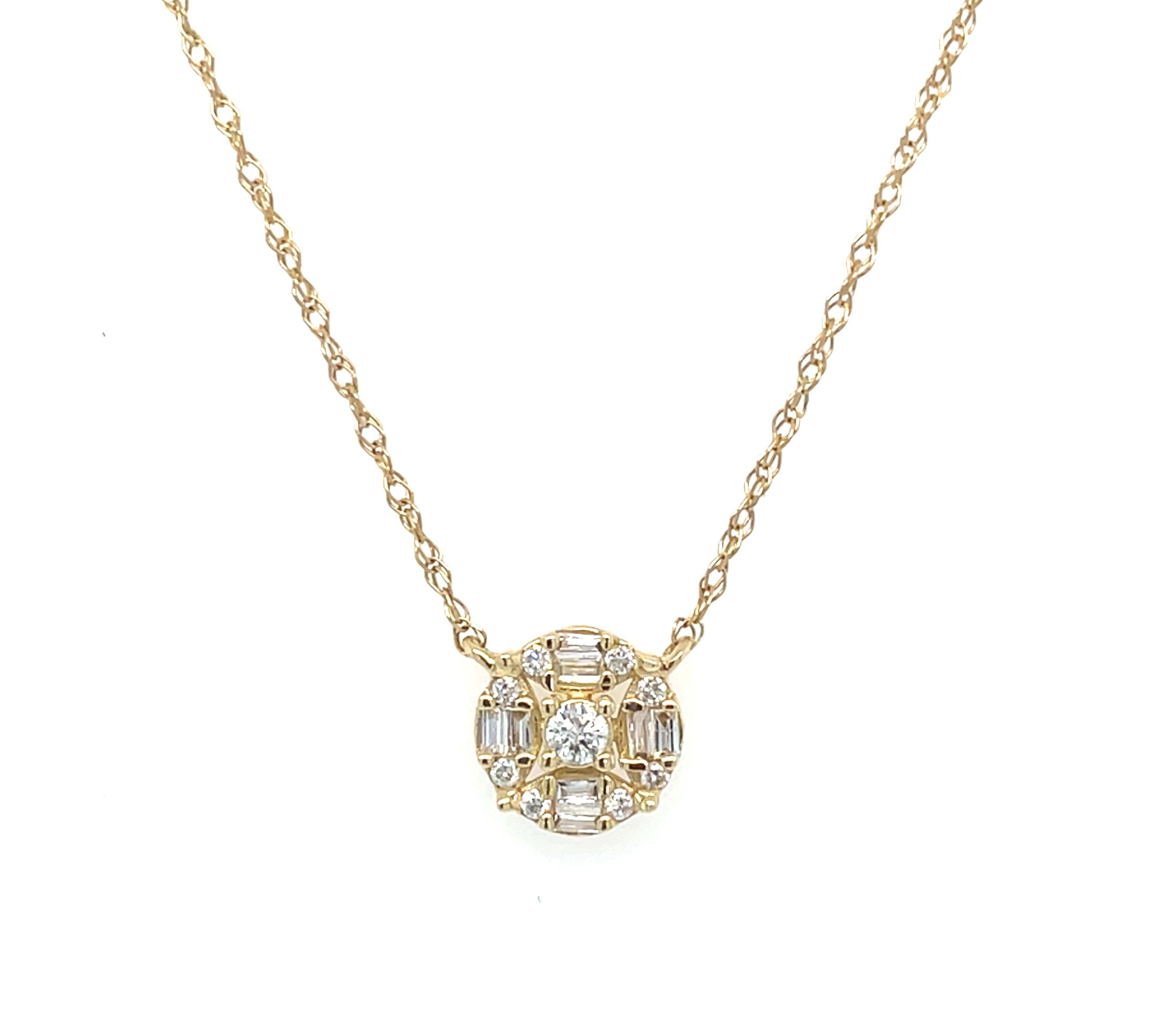 Yellow Gold Diamond Necklace