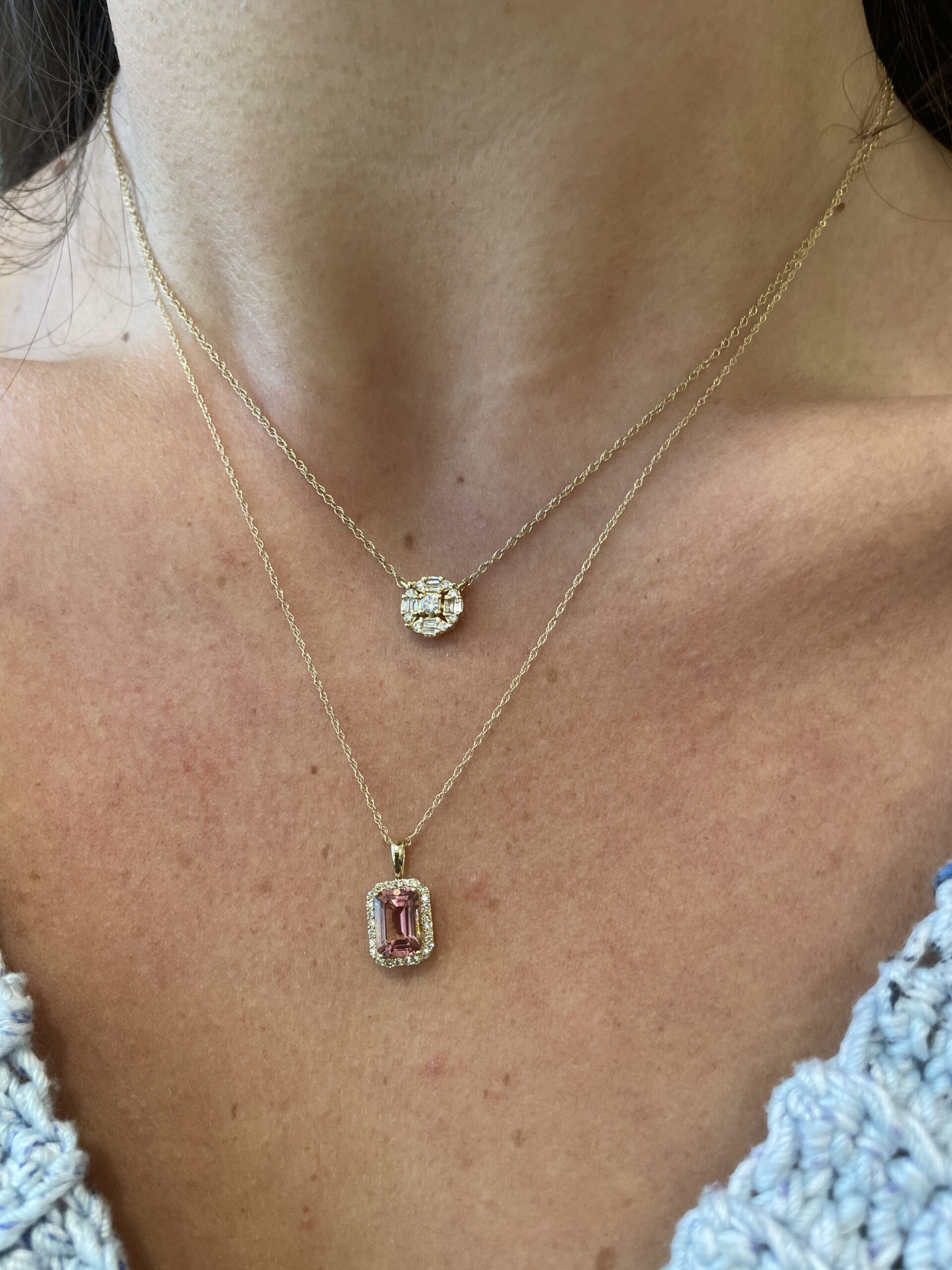 Yellow Gold Diamond Necklace