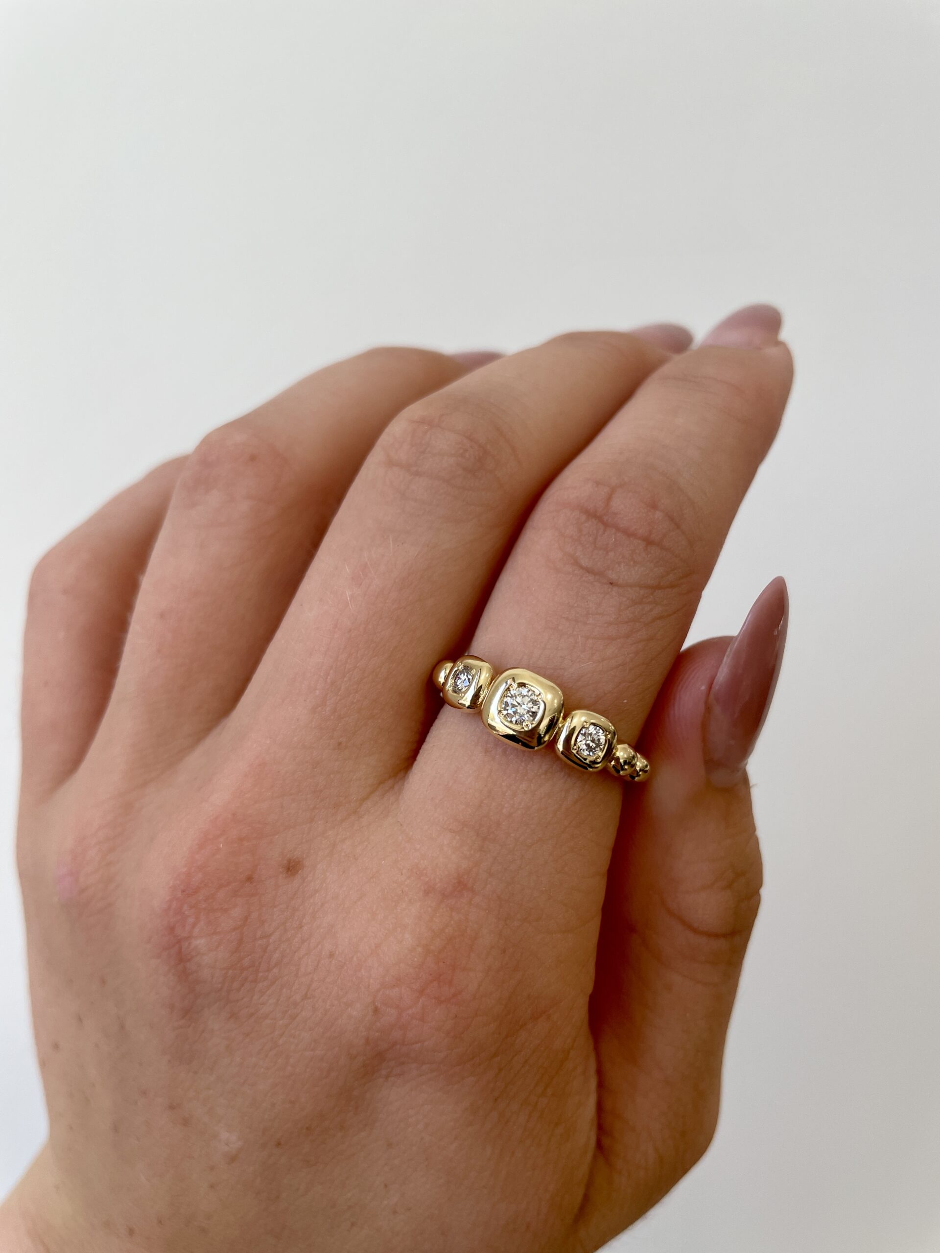 Yellow Gold Diamond Fashion Ring