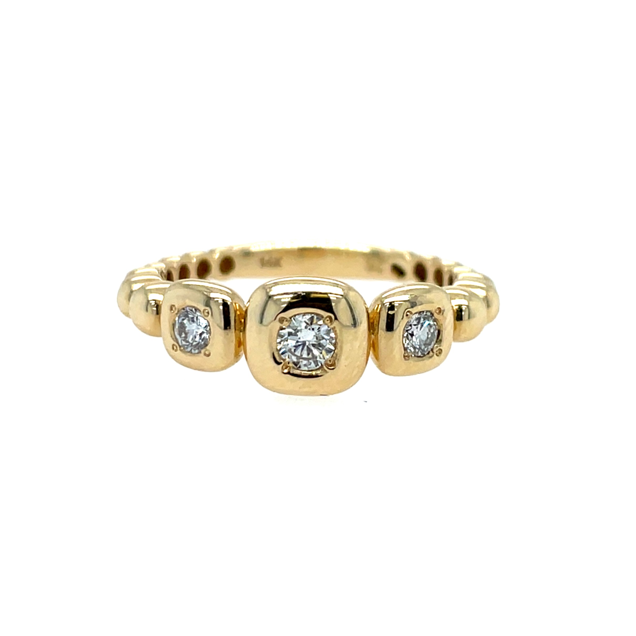 Yellow Gold Diamond Fashion Ring