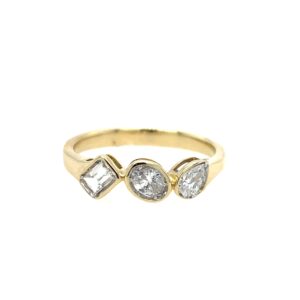 Yellow Gold Diamond Fashion Ring