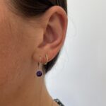 White Gold Amethyst Earrings