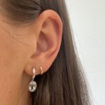 White Gold Aquamarine Earrings