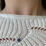 White Gold Quatrefoil Sapphire Necklace