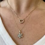 Yellow Gold Aquamarine Necklace