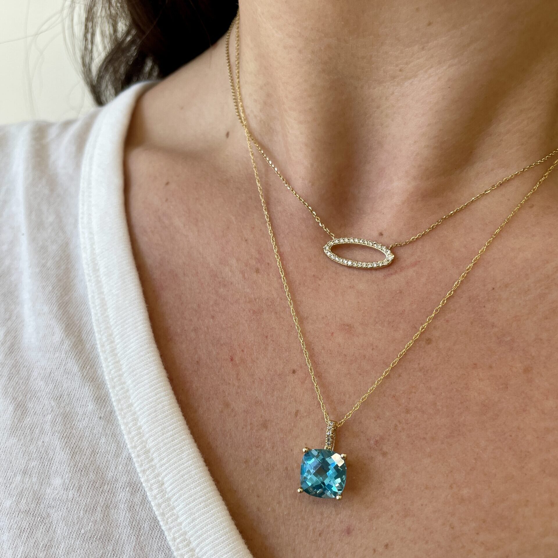 Yellow Gold Diamond Necklace