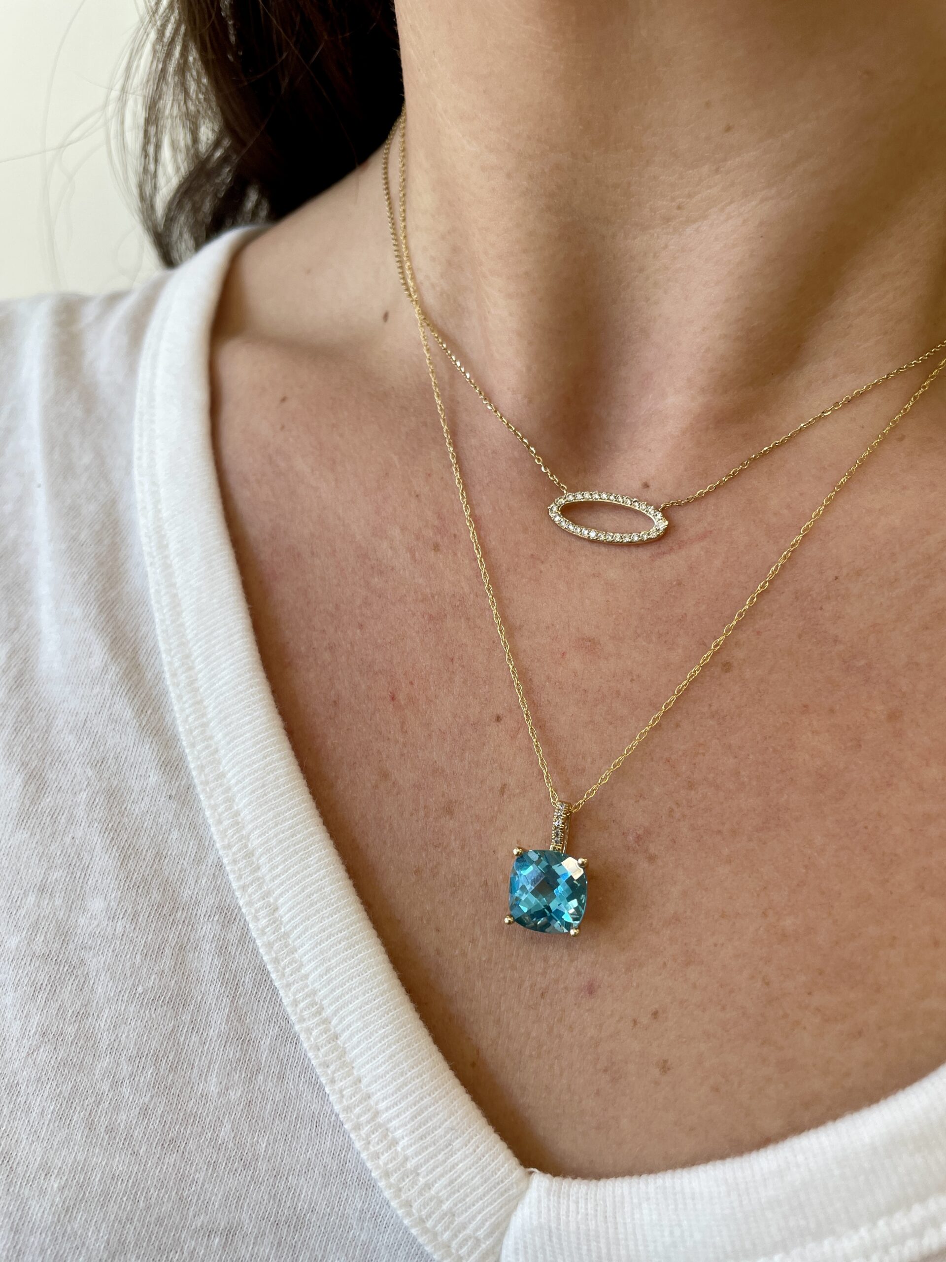 Yellow Gold Diamond Necklace