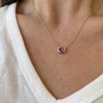 Yellow Gold Amethyst Necklace