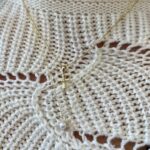 Yellow Gold Petite Pearl Diamond Burst Necklace