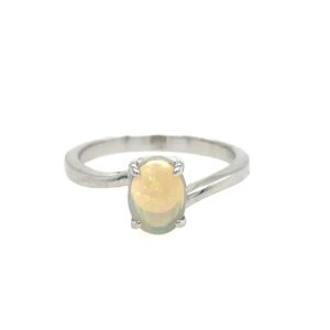 Sterling Silver Opal Ring