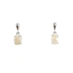 Sterling Silver Opal Earrings