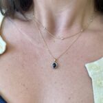 Yellow Gold Sapphire Necklace
