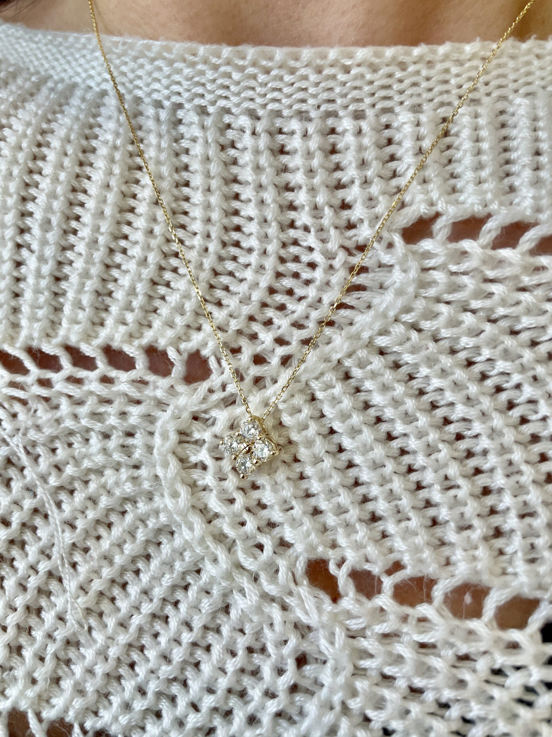 Yellow Gold Diamond Necklace