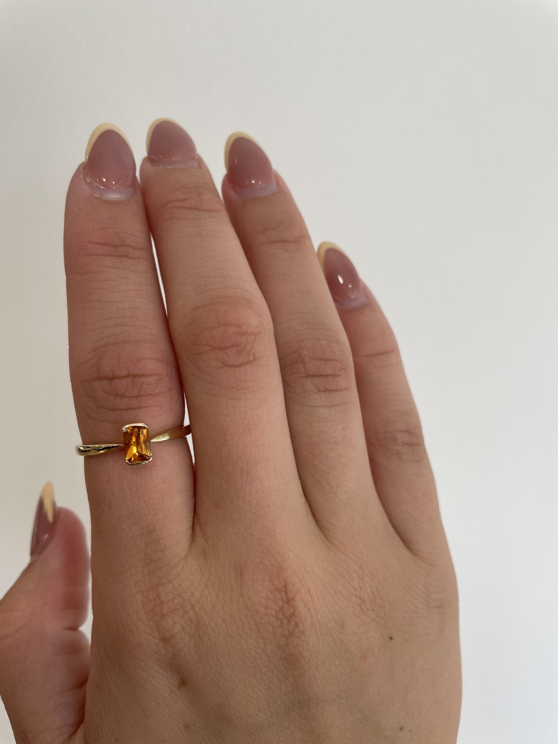 Yellow Gold Citrine Ring