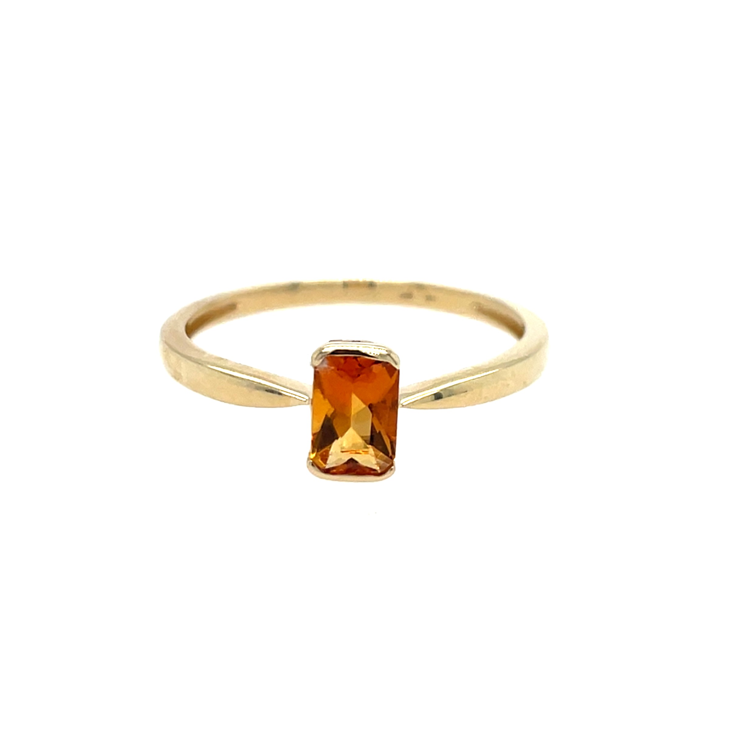Yellow Gold Citrine Ring