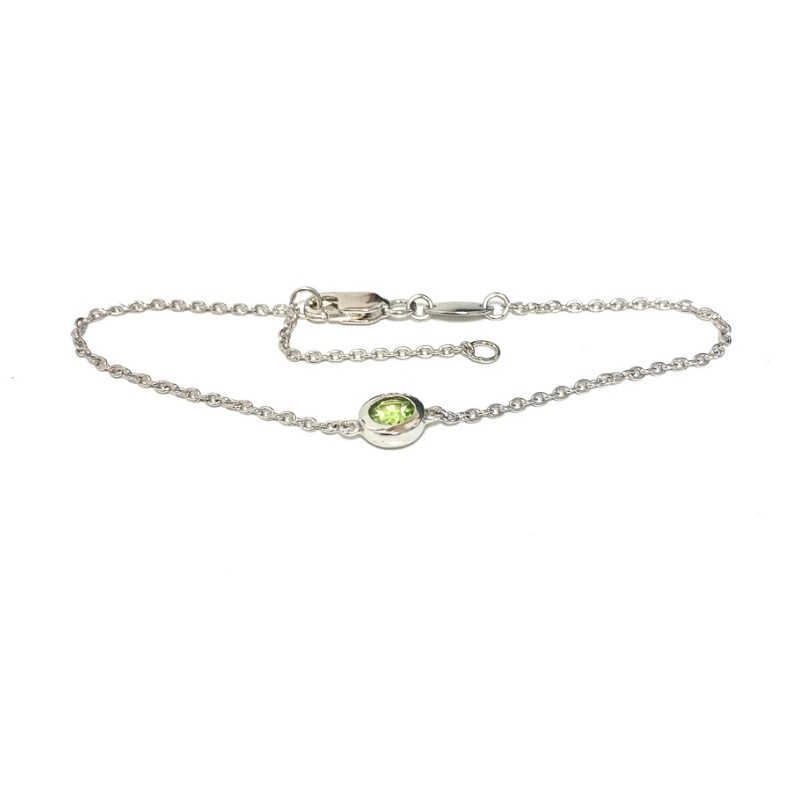 Sterling Silver Peridot Bracelet
