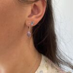 Sterling Silver Amethyst Dangle Earrings