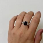 Sterling Silver Garnet Ring