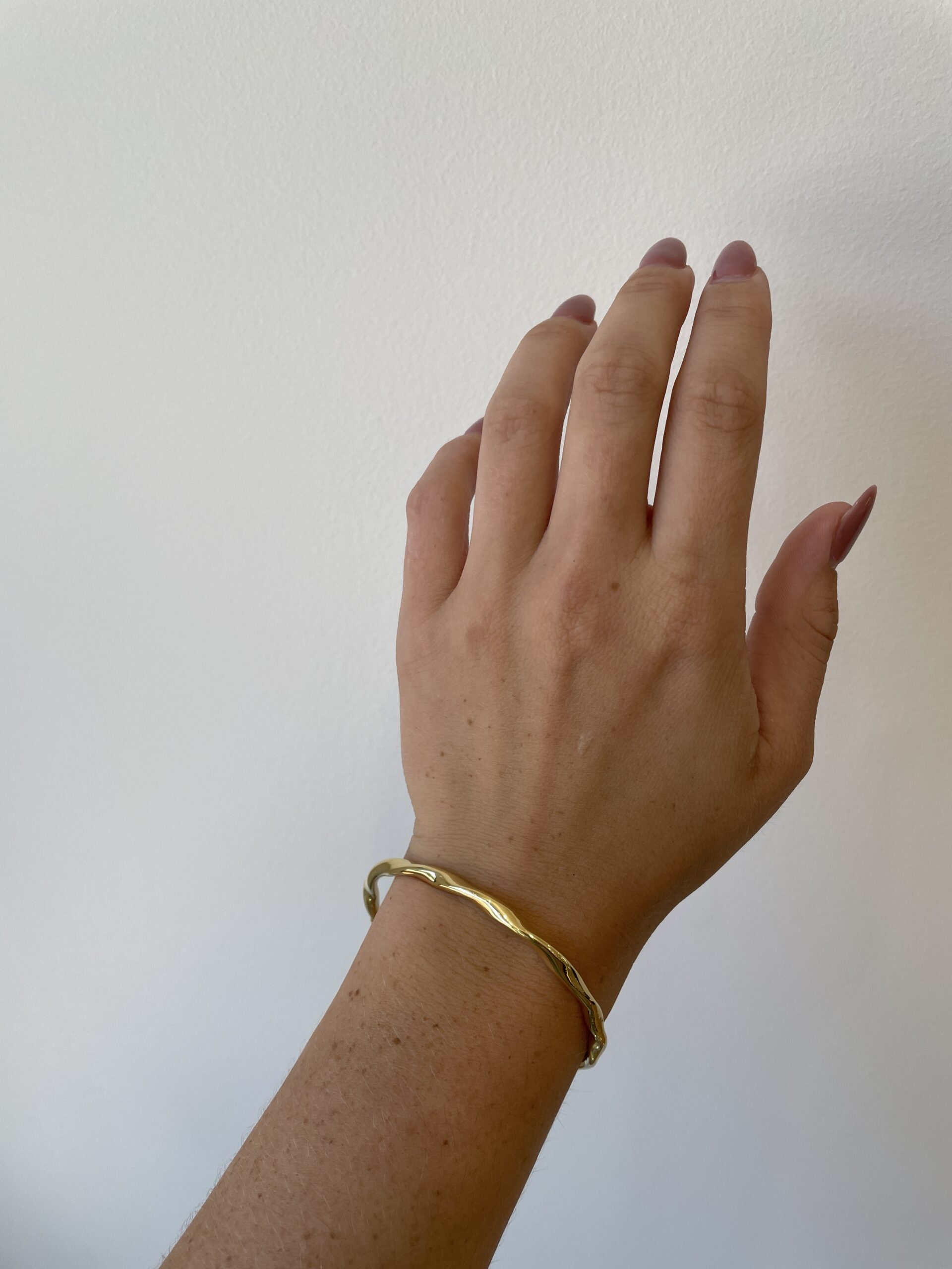 Yellow Gold Twisted Bangle Bracelet