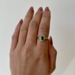 Yellow Gold Bezel-Set Emerald Ring