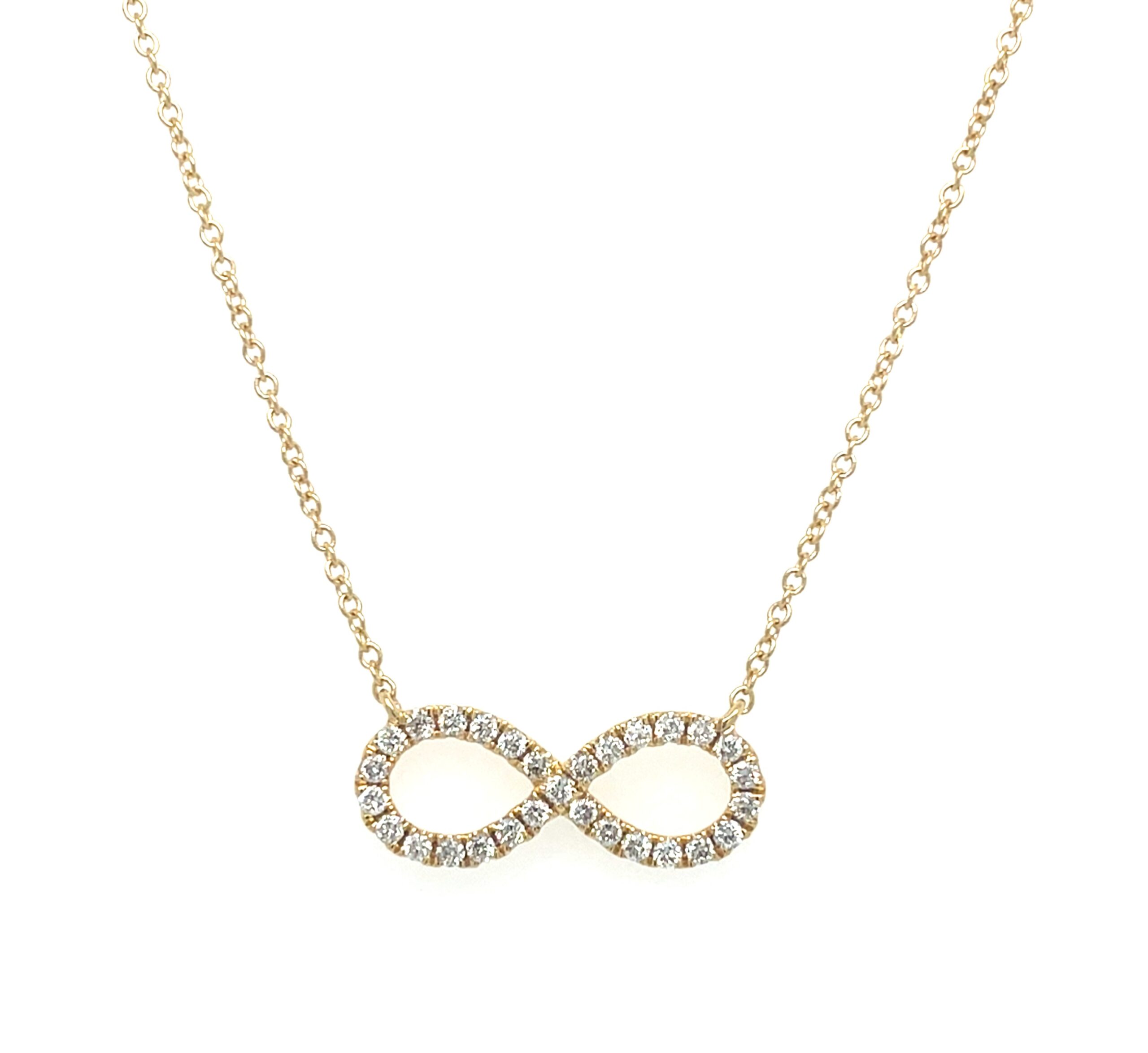 Yellow Gold Necklace with Diamonds