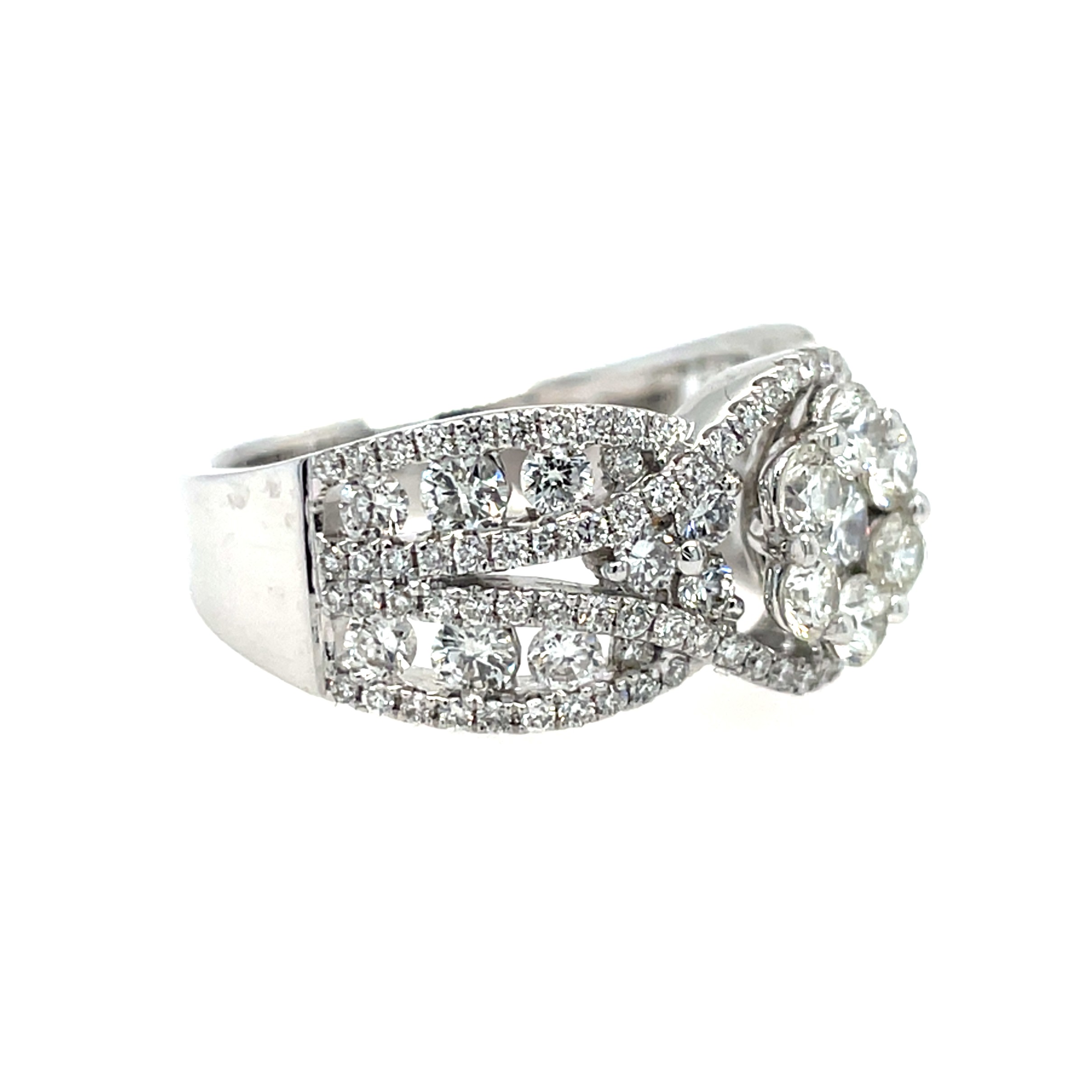 White Gold Diamond Fashion Ring