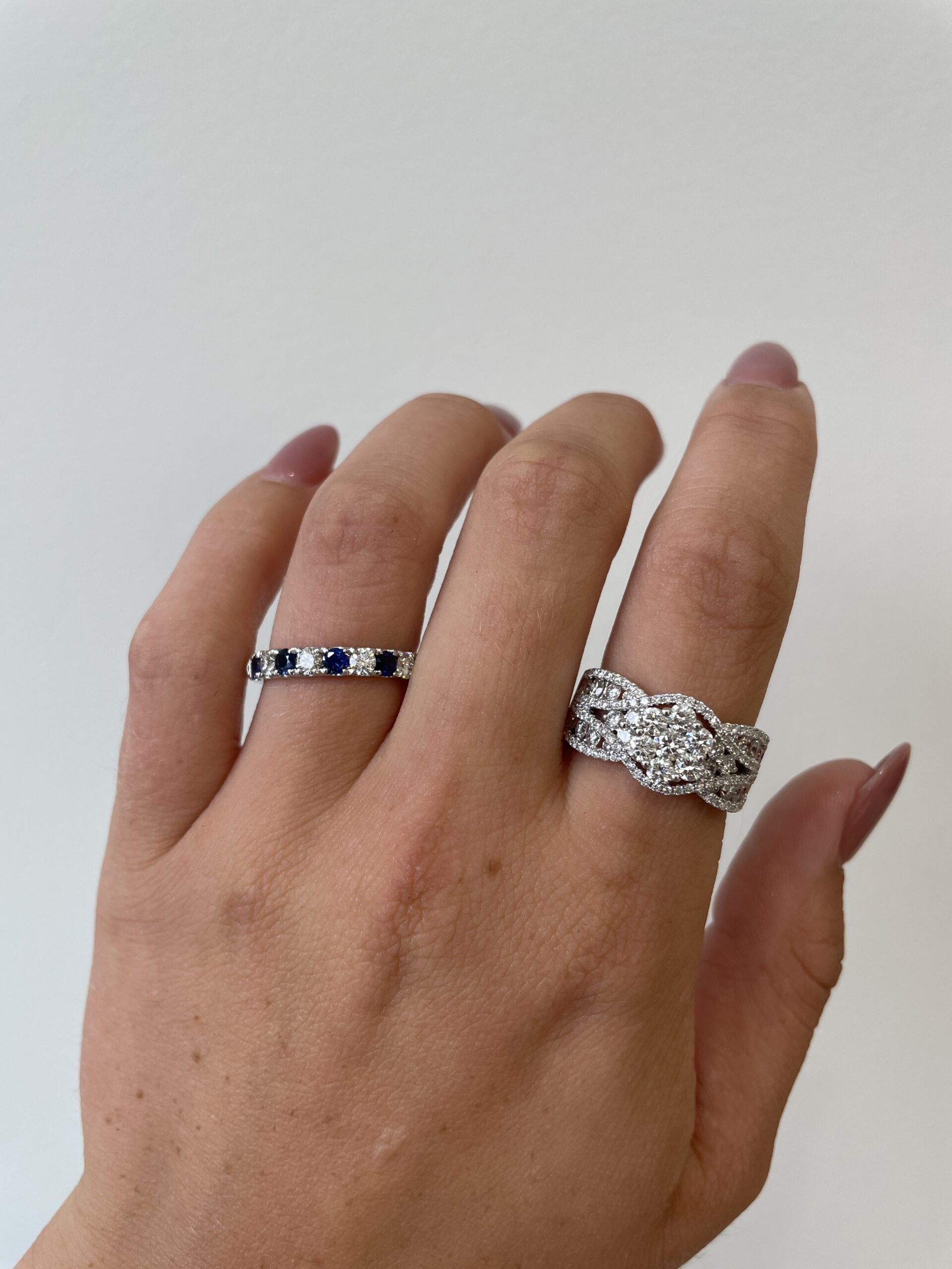 White Gold Diamond Fashion Ring