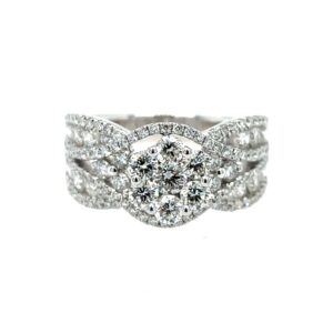 White Gold Diamond Fashion Ring