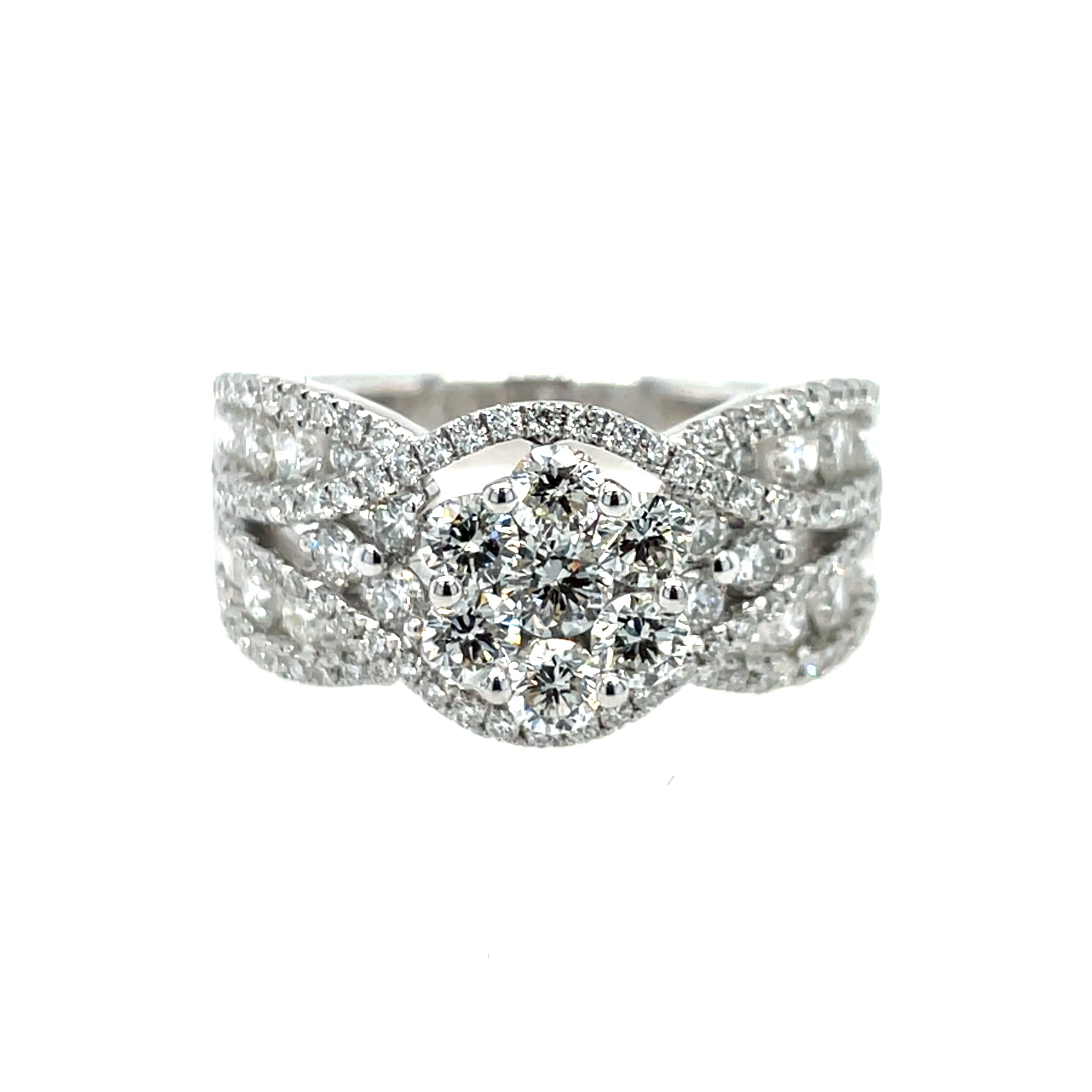 White Gold Diamond Fashion Ring