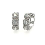 White Gold Diamond Hoop Earrings