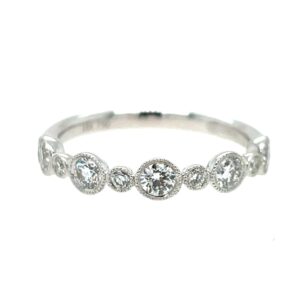 White Gold Diamond Stackable Band