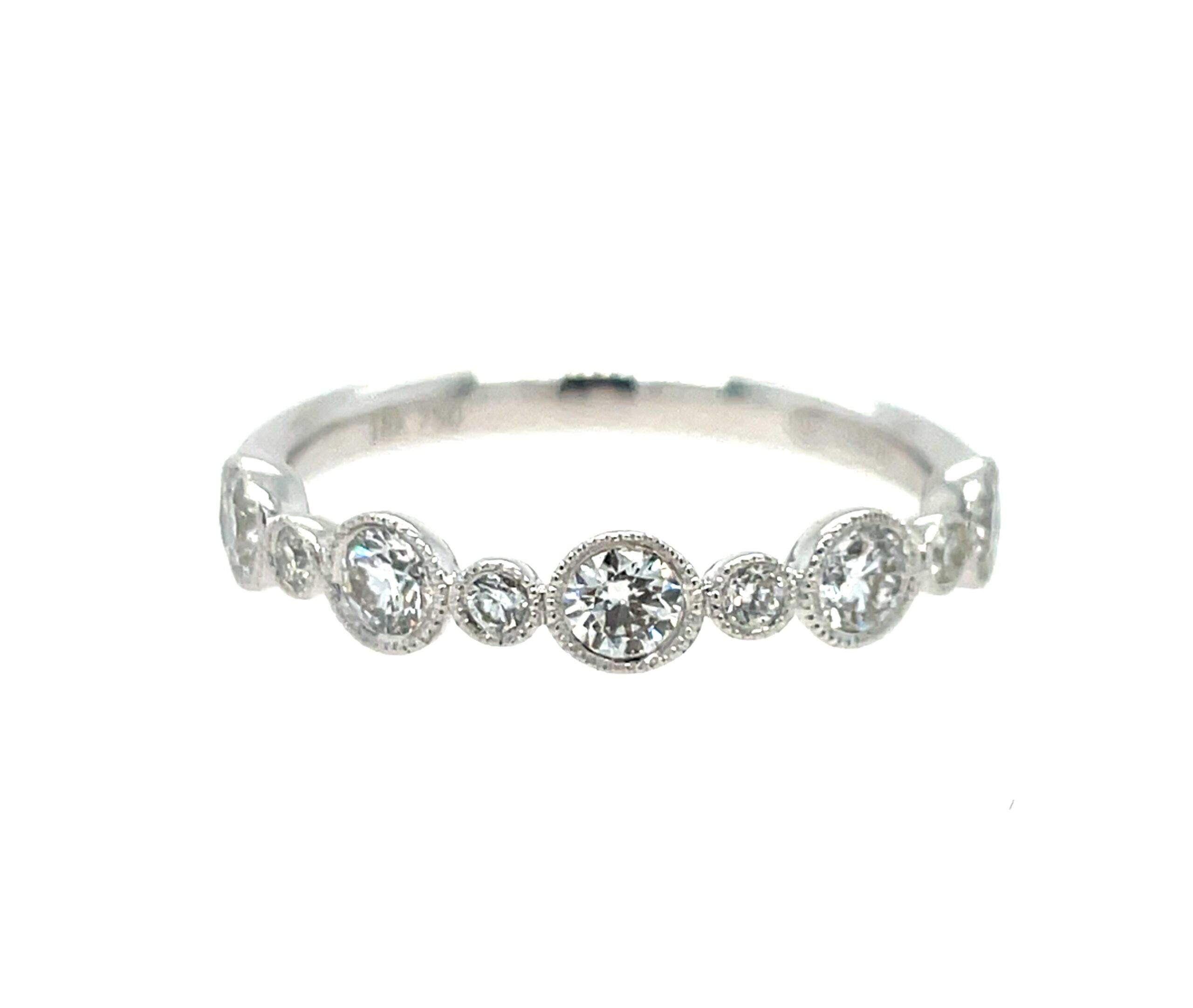 White Gold Diamond Stackable Band